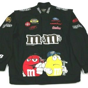 Chase Authentics M&M's Black Nascar Jacket Sadler
